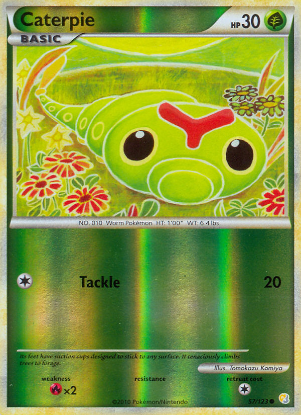 HeartGold SoulSilver Caterpie #57/123 reverse holo